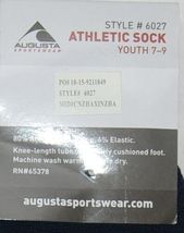 Augusta Sportswear Style 6027 Athletic Sock Youth 7 To 9 Navy Blue image 4