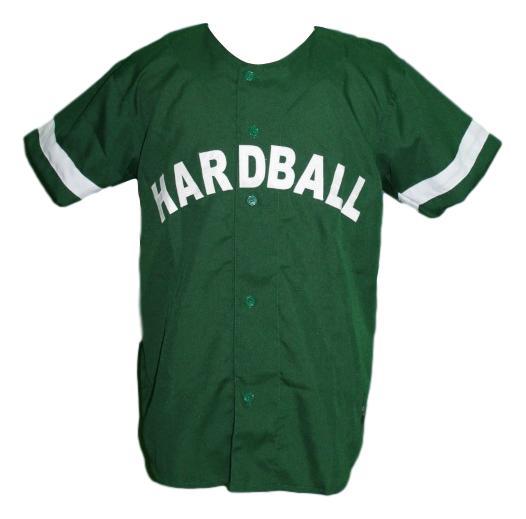 Lil wayne hardball movie baseball jersey button down green   1