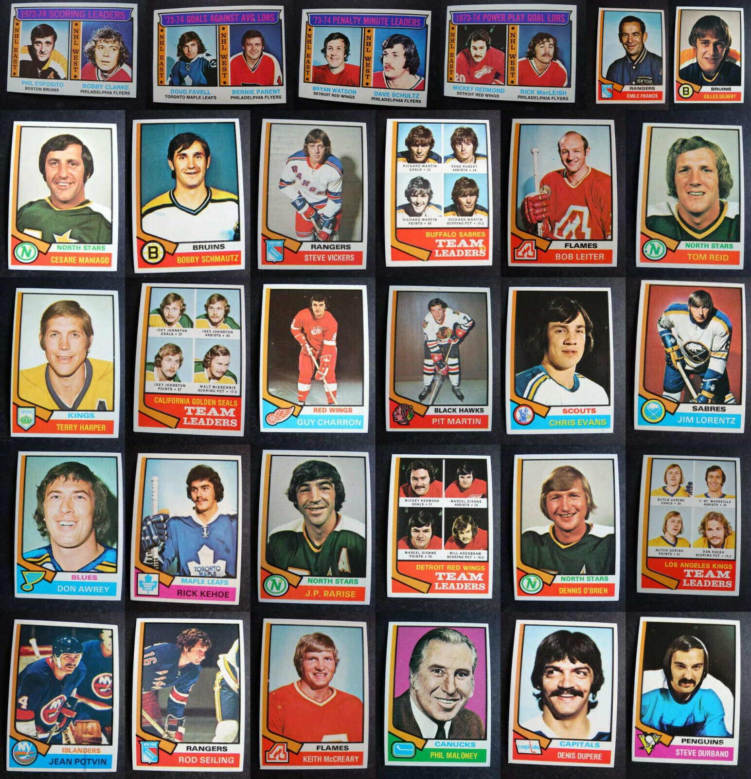 1974-75 Topps Hockey Cards Complete Your Set You U Pick From List 1-132 ...