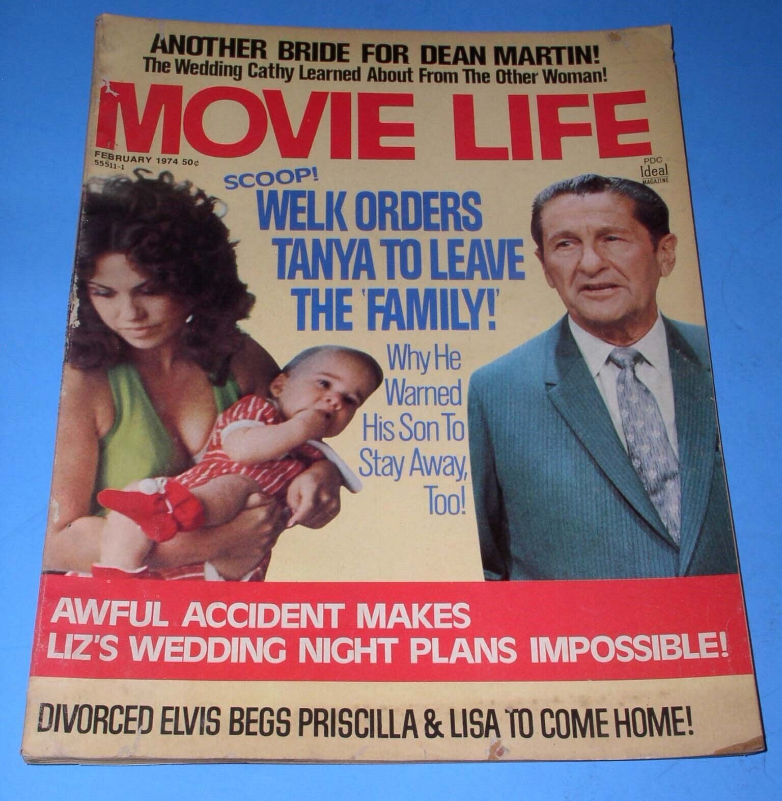 Lawrence Welk Movie Life Magazine Vintage 1974 Elizabeth Taylor Elvis ...