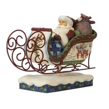 Jim Shore Victorian Sleigh Santa Figurine 11" Long Heartwood Creek Christmas  image 2