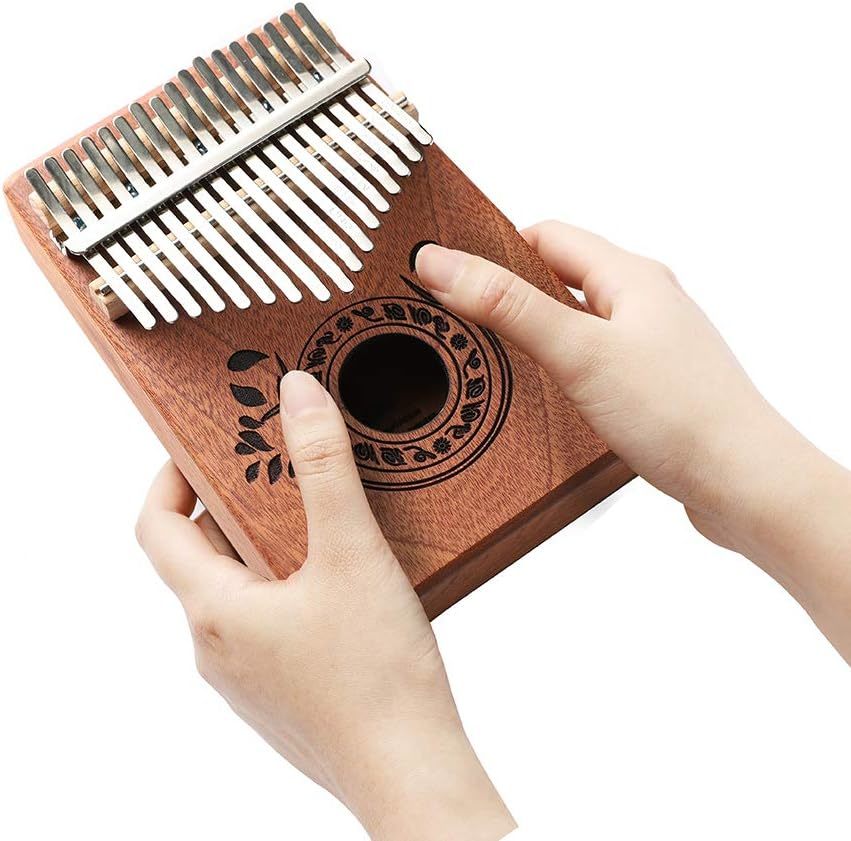 HONHAND Kalimba 17 Keys Thumb Piano, Easy to Learn Portable Musical  Instrument Gifts for Kids Adult Beginners with Tuning Hammer and Study