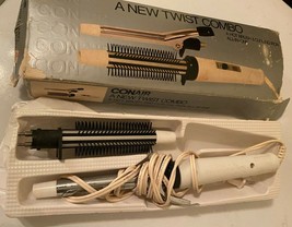Vintage Conair A New Twist&quot;Hot Air Brush Curling And Styling Brush Iron ... - $9.89