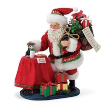 Possible Dreams Santa Statue with Cat and Toy Sack 10.5" High Department 56