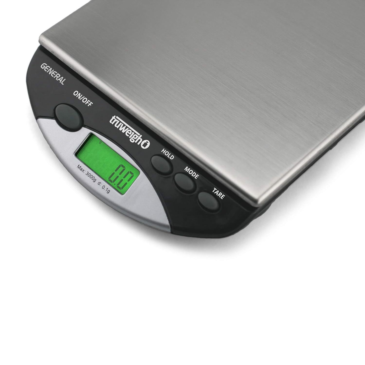 Zassenhaus Pure Digital Kitchen Scale, 9.3 inch x 6.9 inch, Stainless Steel