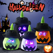 Halloween Trick or Treat Bucket LED Glowing Eyes Candy Pumpkin Bags Part... - $67.99+