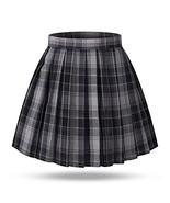 Women`s high Waisted A line Sexy Skirts Costumes (4XL, Grey Mixed Purple) - $26.72