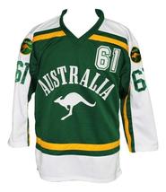 Any Name Number Team Australia Retro Hockey Jersey Green Any Size image 4
