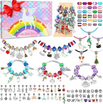  Charm Bracelet Making Kit, 86 Pcs DIY Jewelry Making