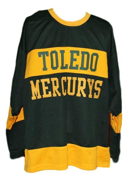 Toledo mercurys retro hockey jersey 1950 black   1