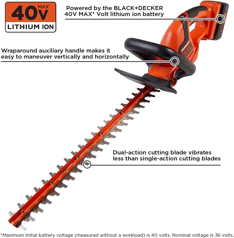 Black+decker LPHT120B 20V Max Cordless Lithium-Ion 18 in. Pole Hedge Trimmer (Bare Tool)