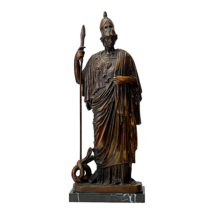 Athena Minerva Greek Roman Goddess Real Bronze Statue Sculpture Handmade - $493.31