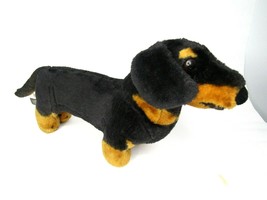 Melissa & Doug Dog Stuffed Animal Dachshund Black 16" Plush Weiner Life like Toy - $20.08
