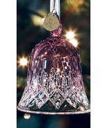 Waterford Crystal Lismore Cranberry Bell Ornament Christmas #1061173 NEW... - $94.00