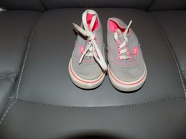 Vans Gray/Pink Shoes Toddlers Size 6 EUC - $26.40