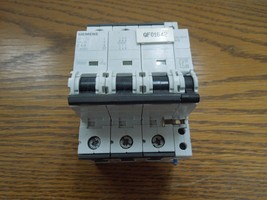 Siemens 5SY7340 40A 3p 400V/480V Din Rail Mount Breaker w/ Auxiliary Switch Used - $100.00