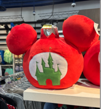 Disney Parks Mickey Mouse Holiday Ornament Plush Decorative Pillow NEW - $49.90