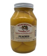 AMISH CANNED PEACHES - 32 oz Quart 1-12 Jar Lot Fresh Homemade in Lancas... - $15.99+
