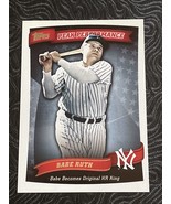2010 Topps Peak Performance Babe Ruth #PP-5 New York Yankees - $3.29