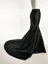 BLACK Mermaid Skirt Outfit Black Mermaid Formal Skirt wiht tail Wedding Custom  image 8