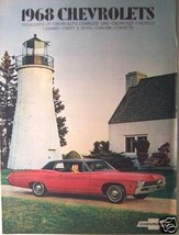 1968 Chevrolet Cars Full Line Brochure - Corvette, Camaro, Bel Air, Nova & More! - $10.00