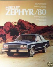 1980 Mercury Zephyr Brochure - $5.00