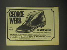1964 George Webb Nos. 4510/11/12 Shoes Ad - George Webb Winterwarms - $14.99