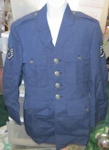 Vintage 1973 Vietnam Era Air Force Dress Blues Jacket One Owner Size 38 ... - $125.00