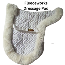 Fleeceworks Genuine Sheepskin Dressage Saddle Pad Medium USED image 1