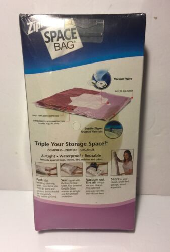 Ziploc Space Bag 2 Jumbo Bags 3x The Storage 35x48 Vacuum Seal