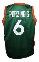 Kristaps Porzingis Cajasol Sevilla Basketball Jersey New Sewn Green Any Size image 2