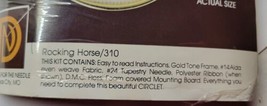 Designs for the Needle Counted Cross Stitch Circlet Kit Rocking Horse #310 - $9.89