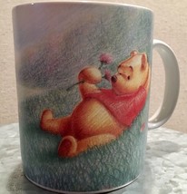 Winnie The Pooh Simply Pooh Big Coffee Mug Cup Colored Pencil Drawn Pooh Piglet  - $29.99