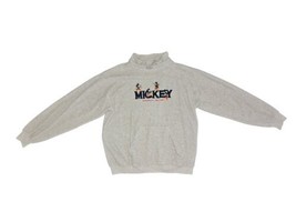 Vintage 90s Mickey Mouse America&#39;s Favorite mock neck Fleece sweatshirt ... - $47.50