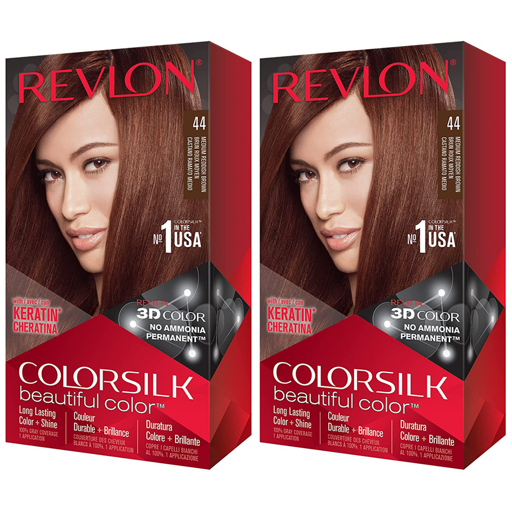 2-revlon colorsilk beautiful color permanent hair color with 3d gel technology &