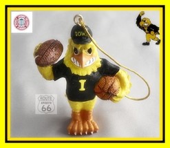 Iowa Hawkeyes Football Basketball  Free Shipping Herky Mascot Ornament - $17.75