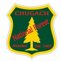 Chugach National Forest Sticker R3214 Alaska You Choose Size - $1.45+