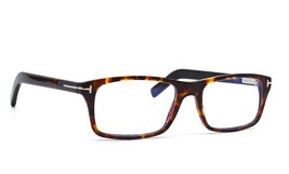 New Tom Ford TF5663-B/O 055 Havana Blue Block Authentic Eyeglasses Frame - $172.04