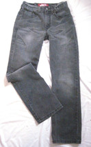 Men Teen Size 16 Slim  26X28 Levi's 514 Slim Straight Jeans Distressed Gray Wash - $14.69