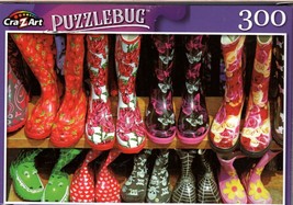 Colorful Children&#39;s Boots at Market Stall - 300 Pieces Jigsaw Puzzle - $14.84