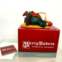 Department 56 Merry Makers Thaddeus the Tobogganist Christmas Figurine 9... - $19.79