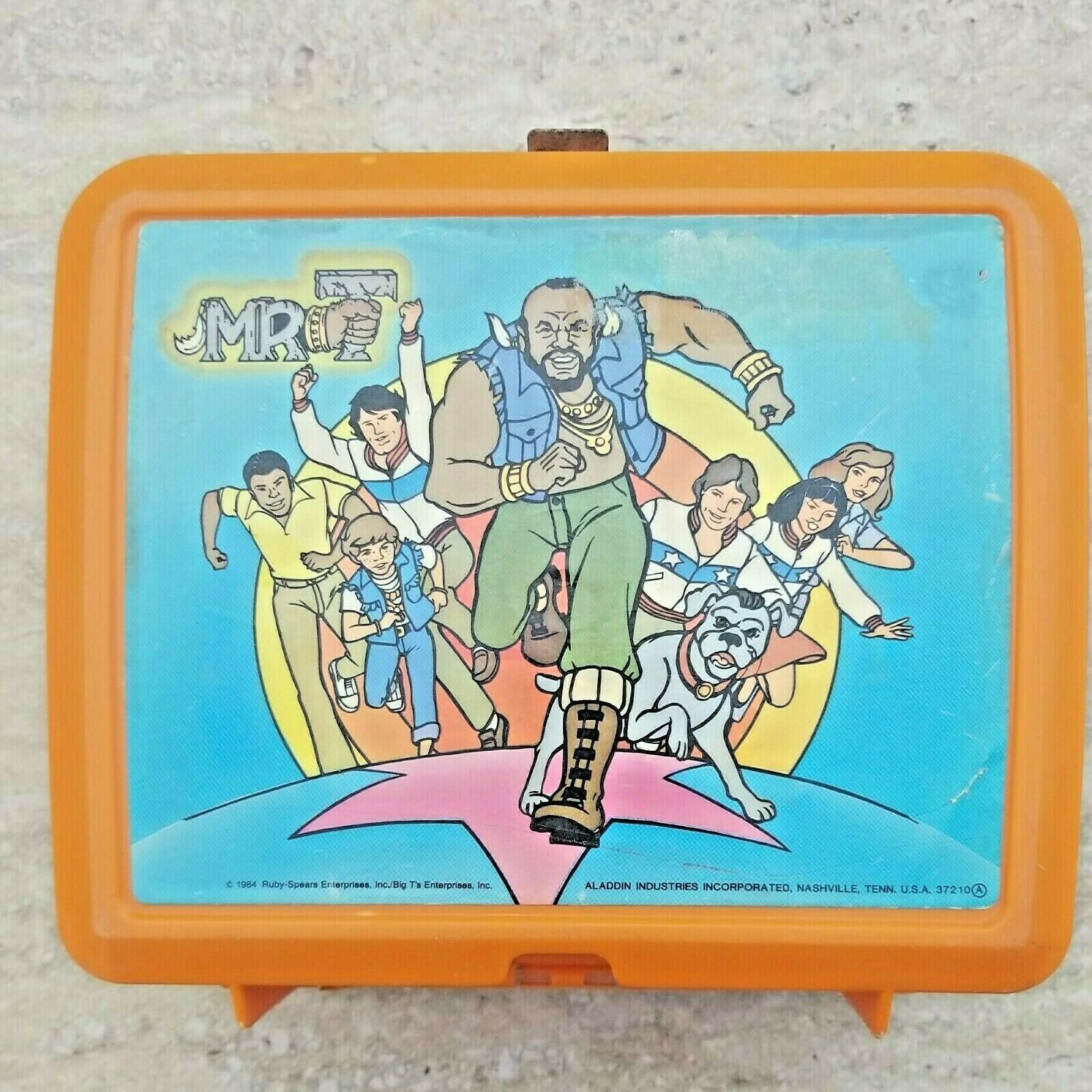 Vintage 1983 The A-Team Thermos Brand Plastic Lunch Box Mr T