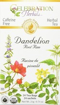 Celebration Herbals, Tea Dandelion Root Raw Organic, 24 Count - $13.49