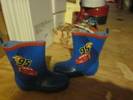 WDW Disney Cars Lightning McQueen Rain Boots Size 7 Brand New Rare Hard to Find - $24.99