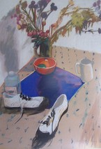Original &amp; Signed Galya Pillin Tarmu Large Still Life Pastel Painting LI... - $5,999.99