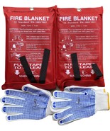Fire Blanket For Home Xxl- 79 X 79 Fire Blankets Emergency For People Fire - $77.94