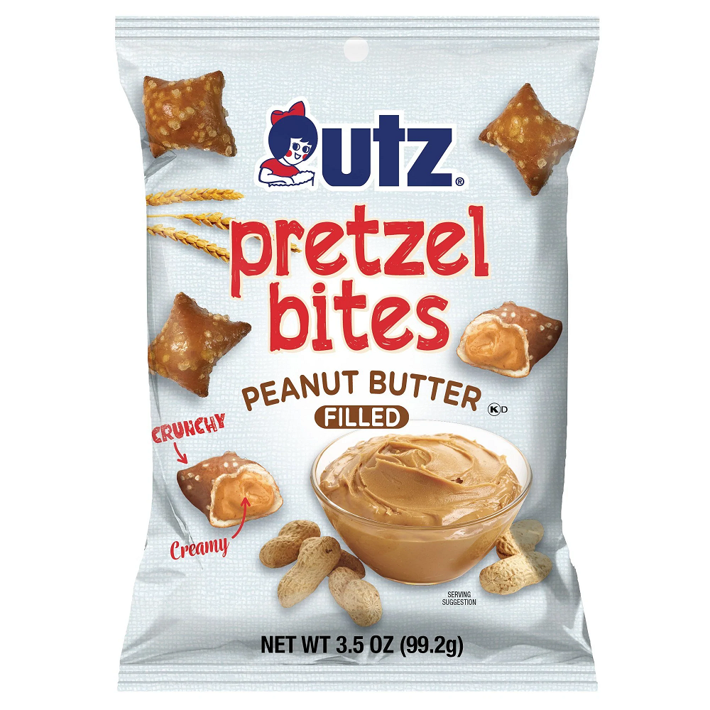 Primary image for Utz Peanut Butter Filled Salted Pretzel Bites 3.5 oz. (99.5g) Bags