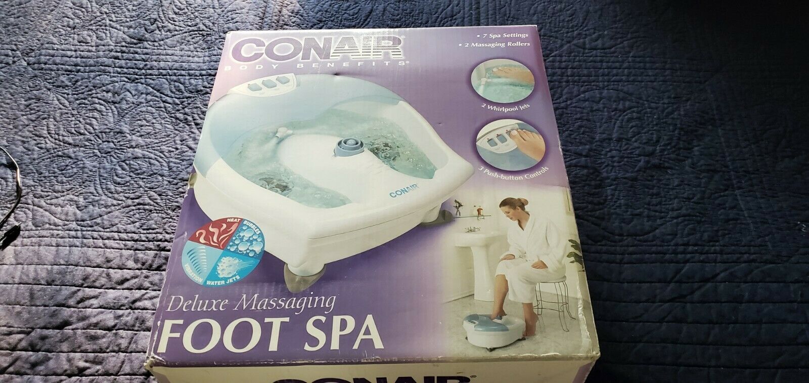 Conair MBTS3 Thermal Spa Bathmat Bath Tub Mat Massage Bubble Massager