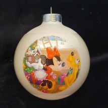 Walt Disney World In the Doghouse Again Xmas Glass Ornament Minnie Mouse... - $29.69