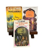 Lot of (3) C.S. LEWIS Paperbacks  CHRONICLES OF NARNIA  Series #4-5 &amp; Pe... - $16.40